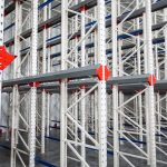 Selective and high density pallet racking warehouse system